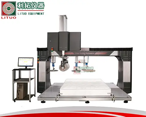 床墊反復(fù)沖擊檢測設(shè)備桌椅床綜合沖擊試驗(yàn)機(jī)家具力學(xué)試驗(yàn)機(jī)利拓儀器床墊檢測設(shè)備床墊測試儀器廠家床墊沖擊試驗(yàn)機(jī)